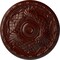 Ekena Millwork Amelia Ceiling Medallion (Fits Canopies up to 4 1/8"), 15 3/4"OD x 5/8"P, Brushed Mahogany CM16AMBMF - alternate 1